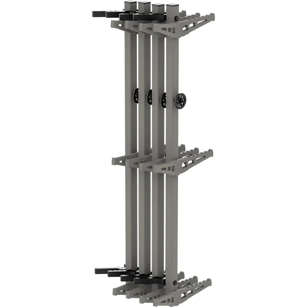 Novix Double Step Climbing Stick Classic Gray 4 Pack - Enhanced Stability and Safety