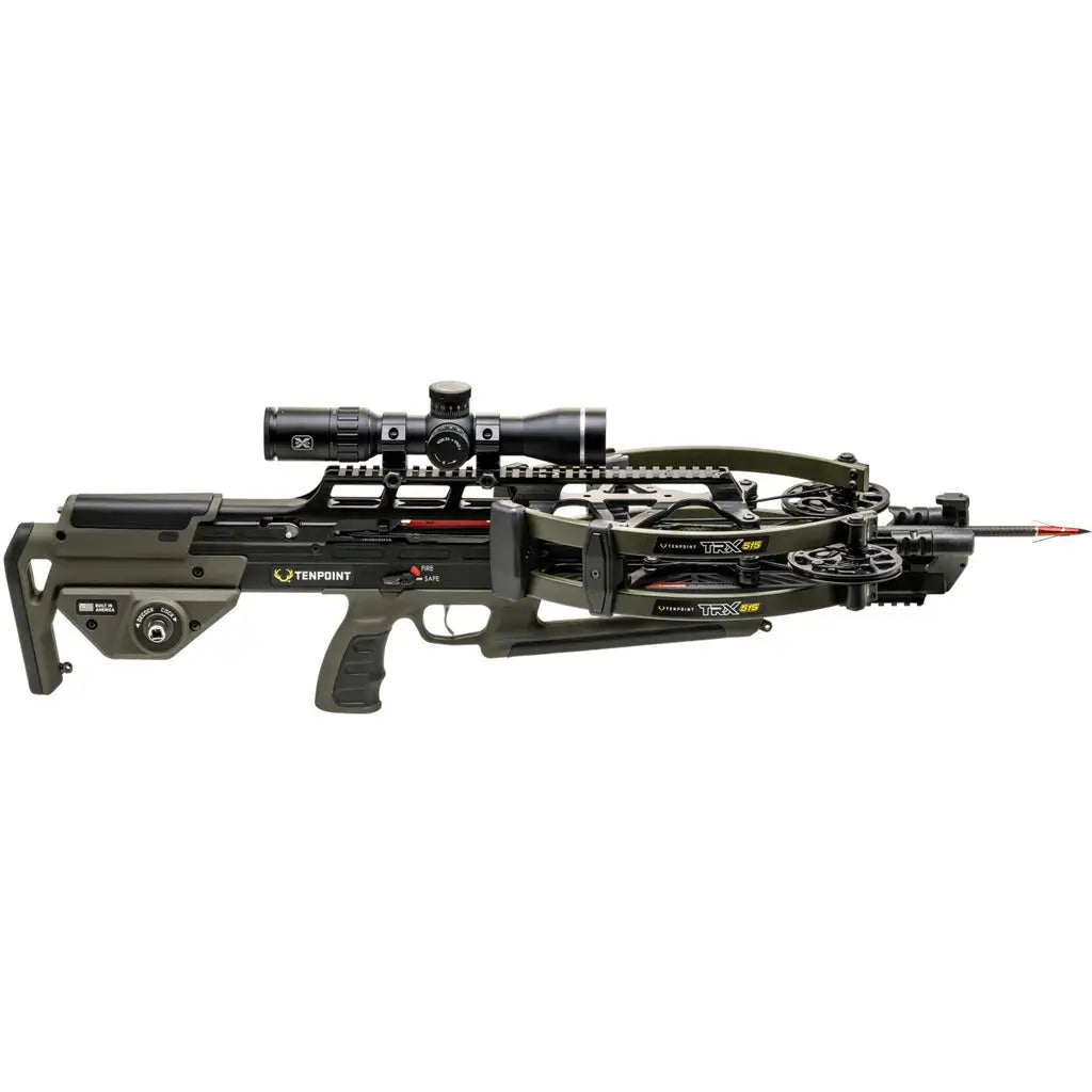 TenPoint TRX 26 Crossbow Package with ACUslide and MAXX Rangemaster 100 Scope - Moss Green