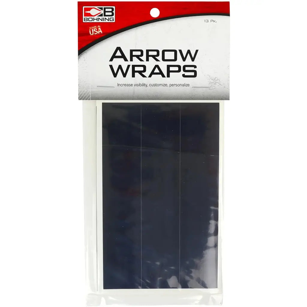 Bohning Arrow Wraps Small Diameter 5.5 in. Blackout - 13 Pack