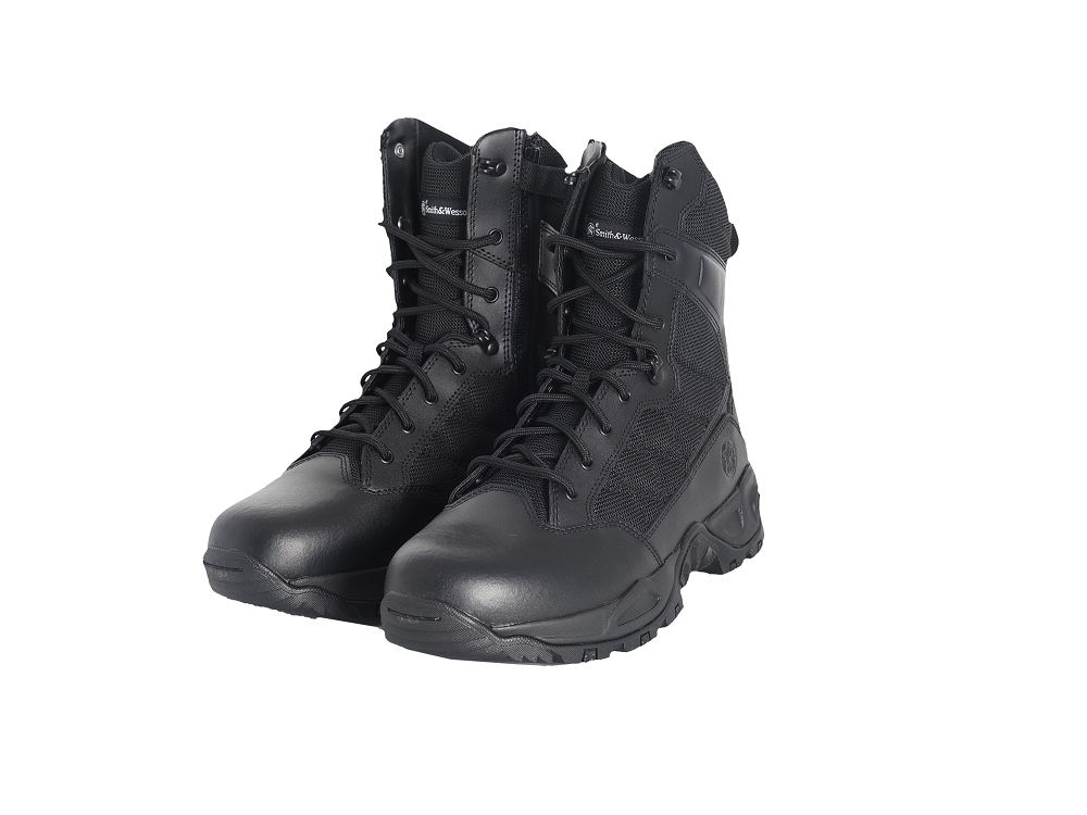 Scout 8 Hot Weather Side-Zip Polishable Toe Mens Black Smith & Wesson