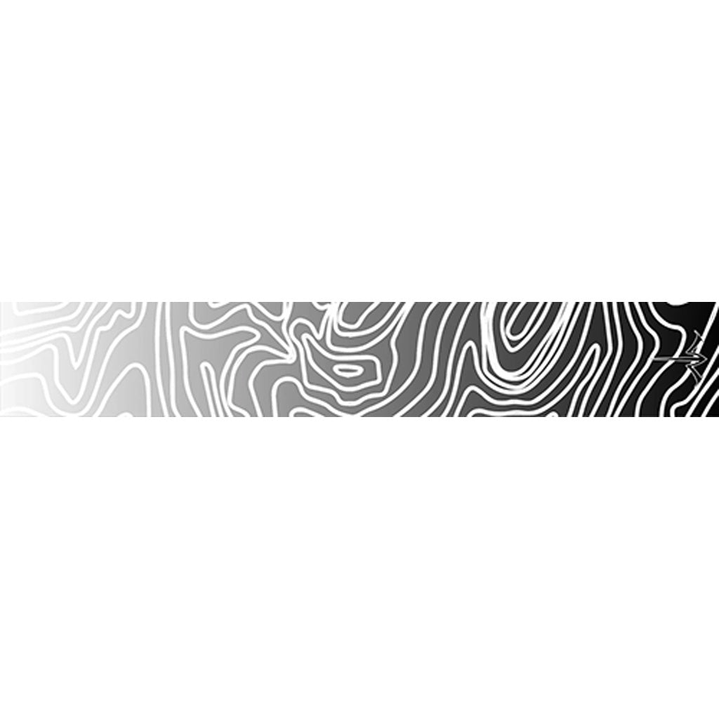 White Water Archery Topo Fade Arrow Wraps * White, 5 inch x 1.125 inch, Pack of 15