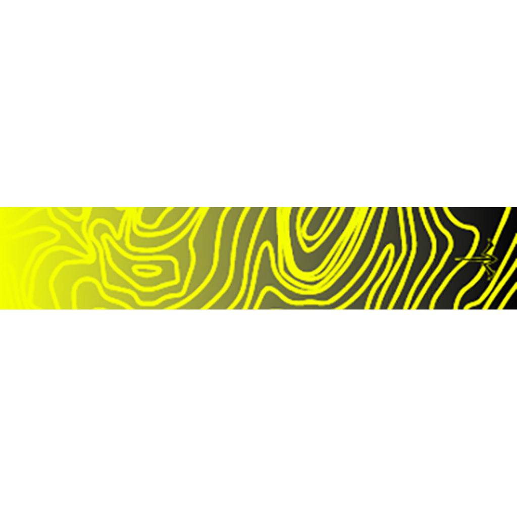 White Water Archery Topo Fade Arrow Wraps Yellow * 5 inch x 1.125 inch, Pack of 15