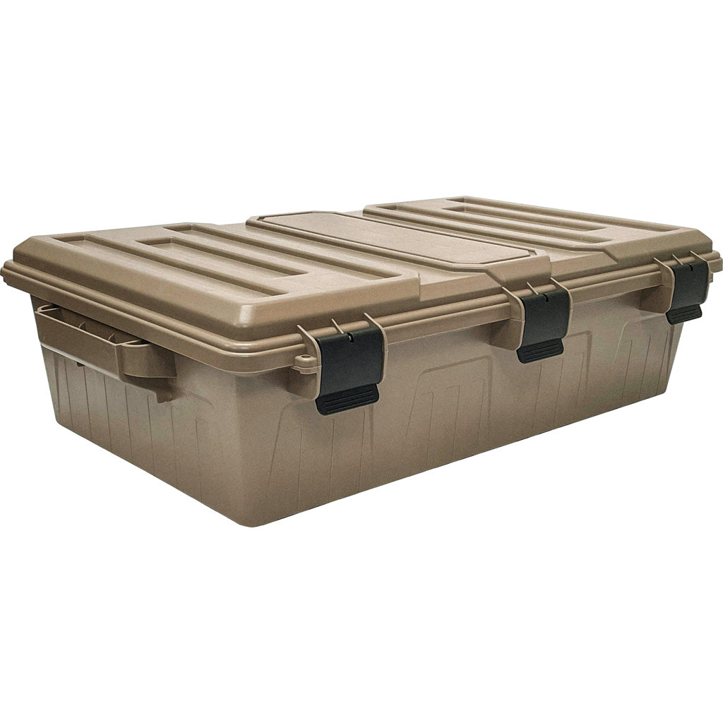 MTM Divided Ammo Crate Dark Earth * Heavy-Duty Multi-Caliber Ammo Organizer with Removable Partitions