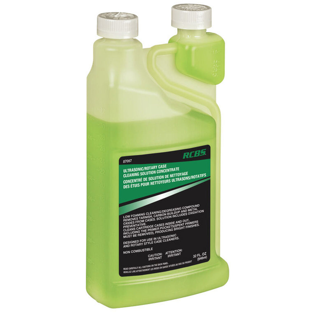 RCBS Ultrasonic/Rotary Case Cleaning Solution Concentrate - 32 oz. for Brass Cases