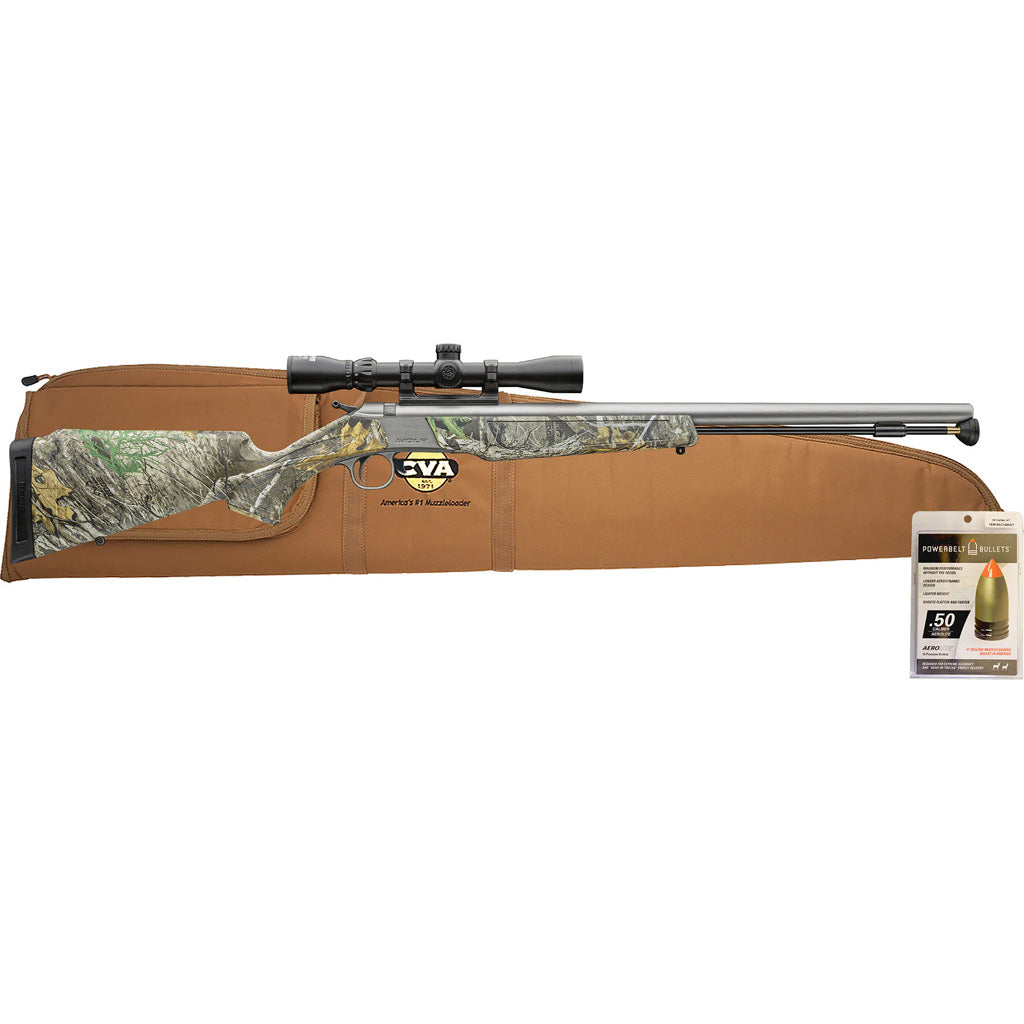 CVA Wolf V2 Muzzleloader Package 50 cal. with Scope and Realtree Edge Camo