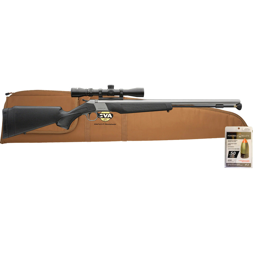 CVA Wolf V2 Muzzleloader Package 50 Caliber with Scope and Stainless Barrel