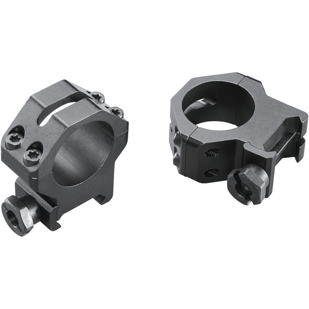 Weaver Classic 4-Hole Skeleton Rings Matte Black, 1-Inch High, Clamshell Pack
