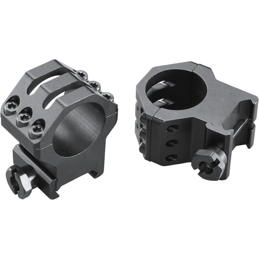 Weaver Classic 6-Hole Skeleton Rings Matte Black 1-Inch XHigh Clamshell Pack