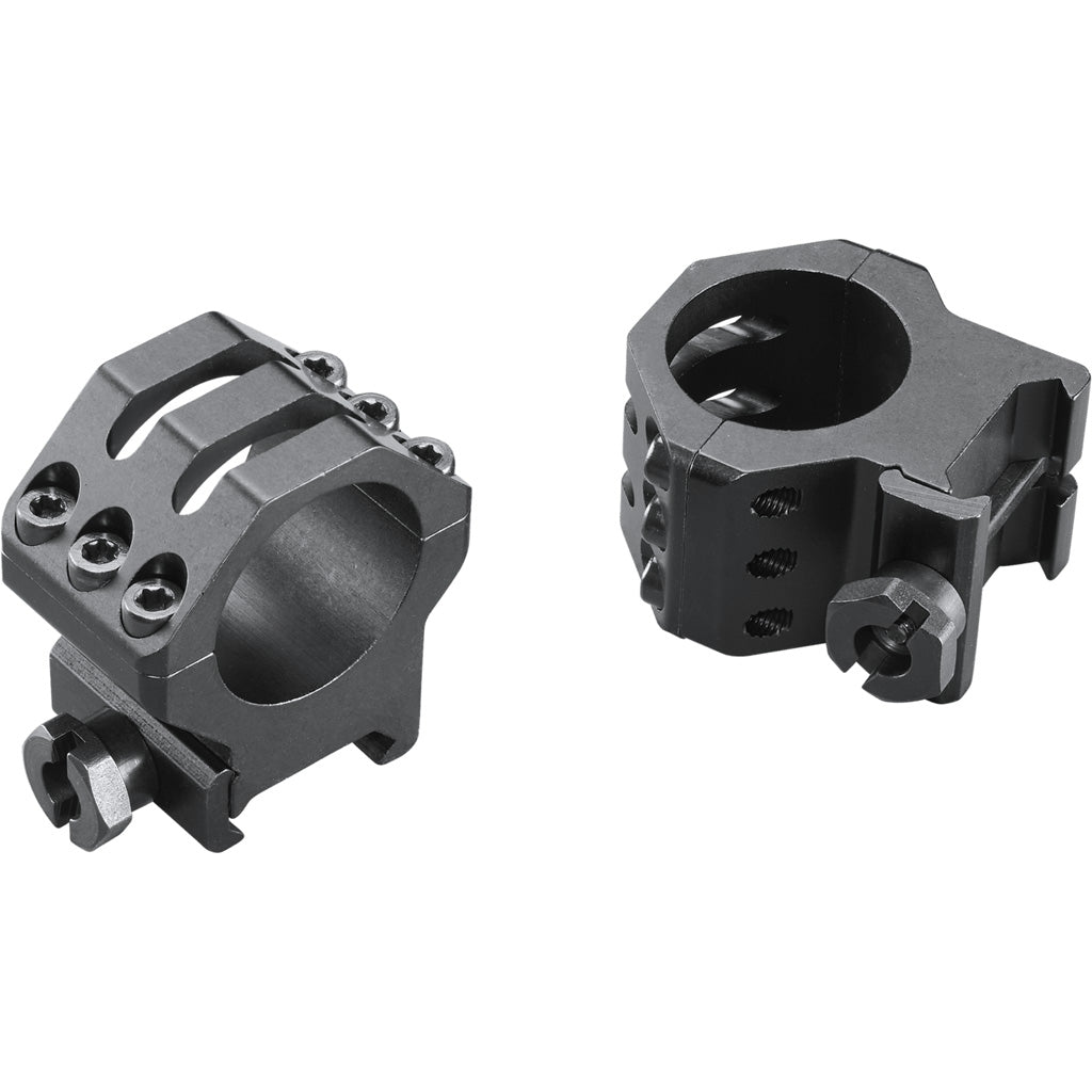 Weaver Classic 6-Hole Skeleton Rings Matte Black, 1-Inch Height * Secure Mounting for Optics and Firearms
