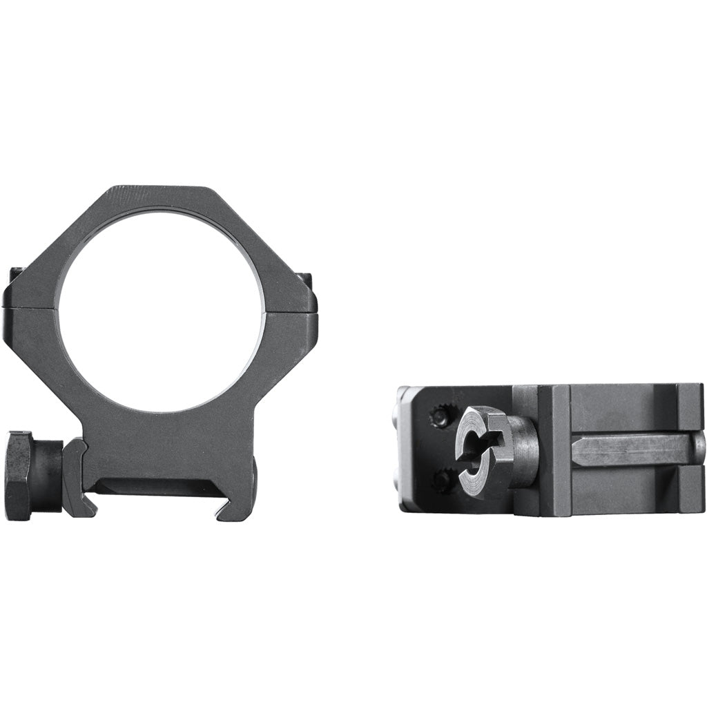 Weaver Tactical 4-Hole Picatinny Ring Mount for 30mm Riflescope - High Matte Black