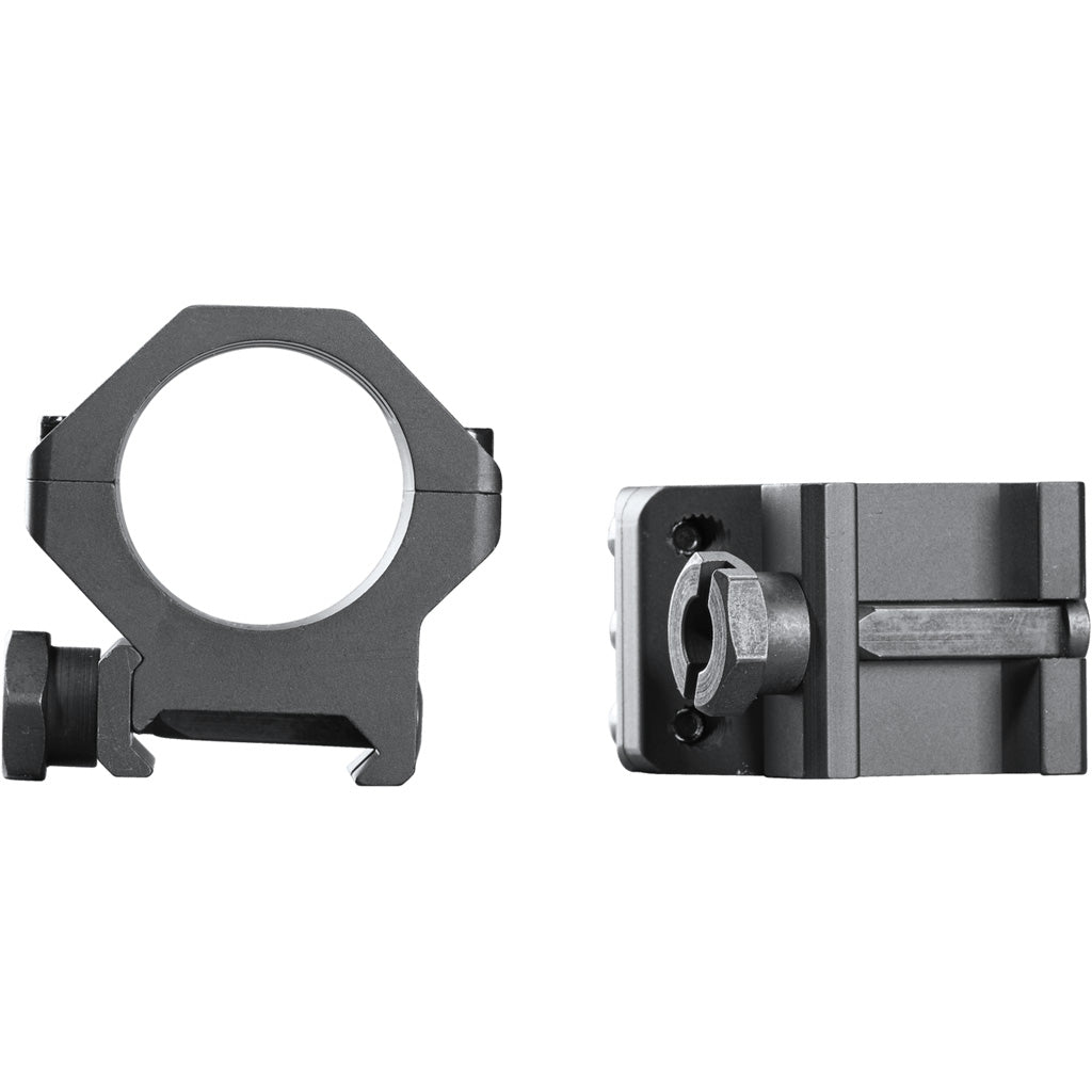 Weaver Tactical 6-Hole Picatinny Ring Mounts for 1-inch Scopes, Matte Black, Medium Height