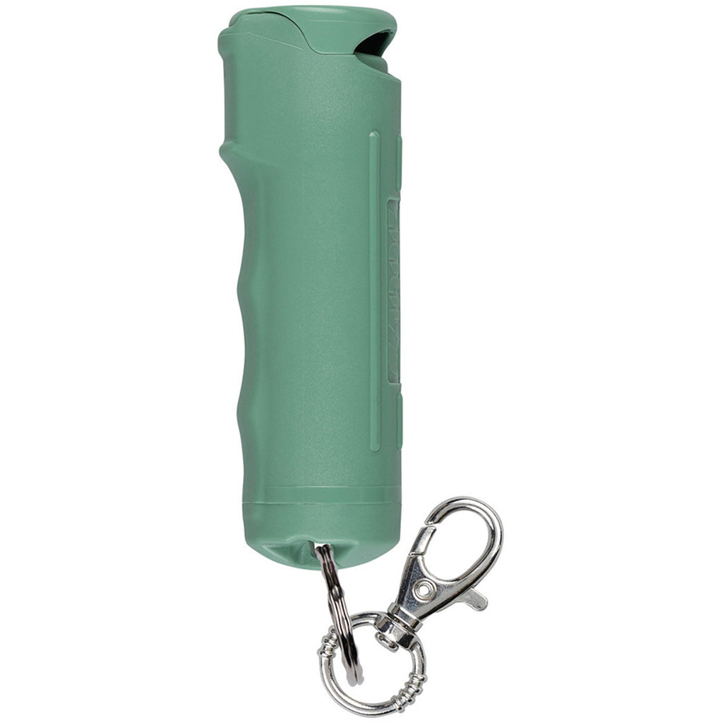 Sabre Sage Green Fast Flip Top Pepper Gel with Snap Clip