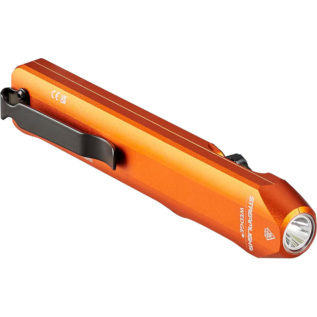 Streamlight WedgeXT 1000 Lumen Orange Flashlight with USB-C Rechargeable Battery