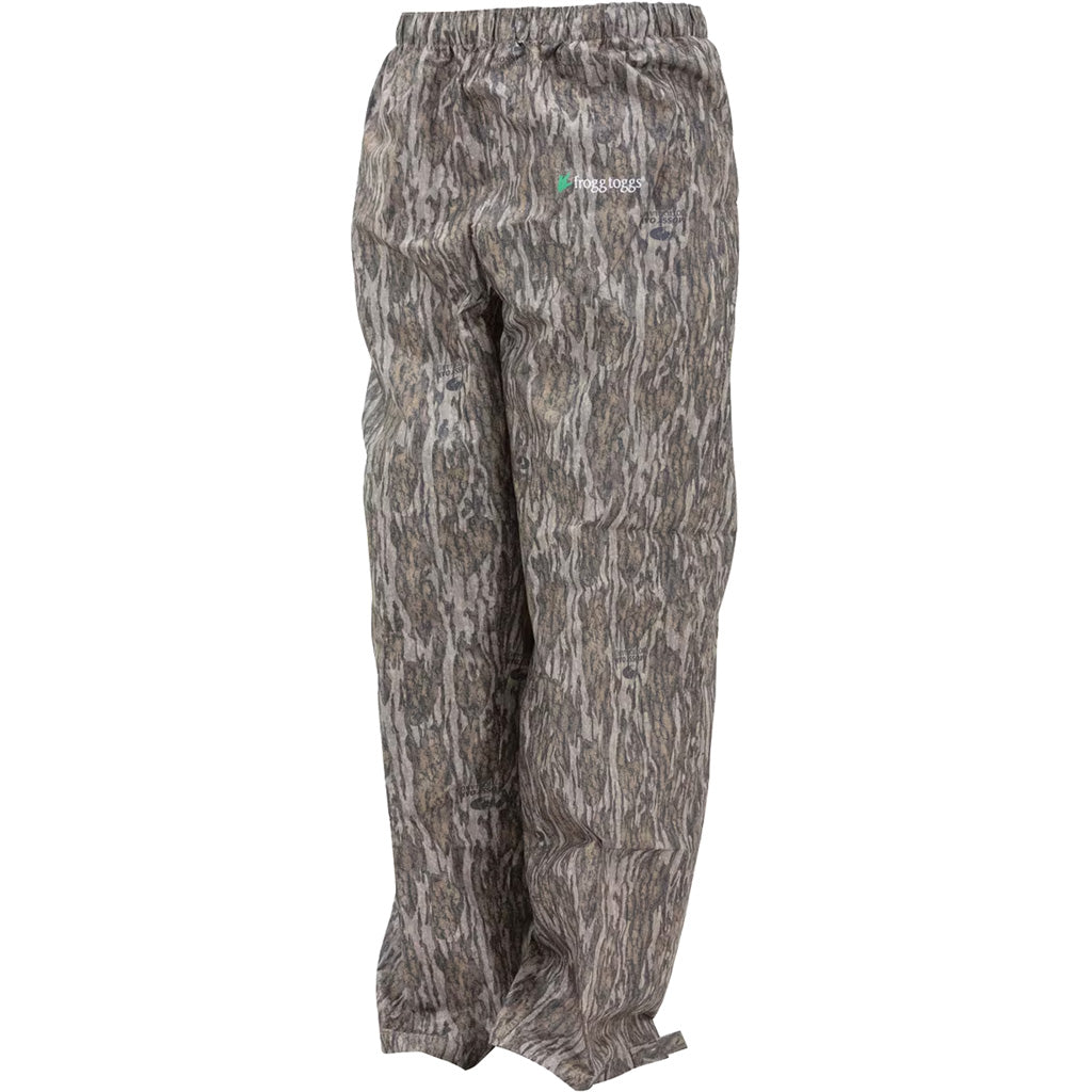 Frogg Toggs Pro Action Pant Mossy Oak Bottomland Large - Waterproof and Breathable Rain Pants