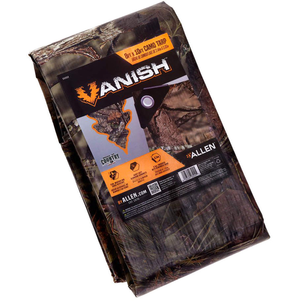 Allen Tarp 8 x 10 feet Mossy Oak Country DNA - Heavy-Duty Weather-Resistant Cover