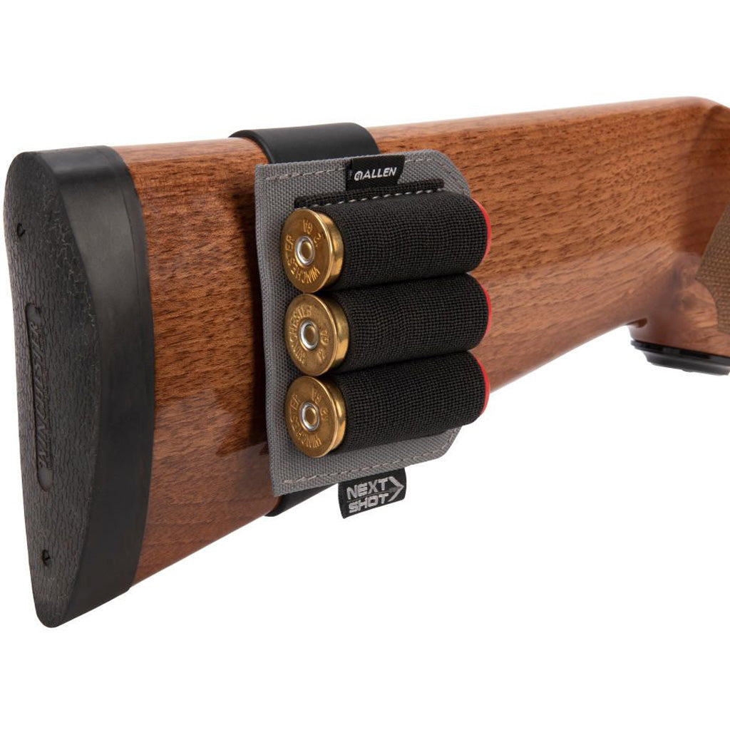 Allen Next Shot Shotgun Shell Band - Holds up to 3 shells, Fits 12, 16, and 20 Gauge Shotguns