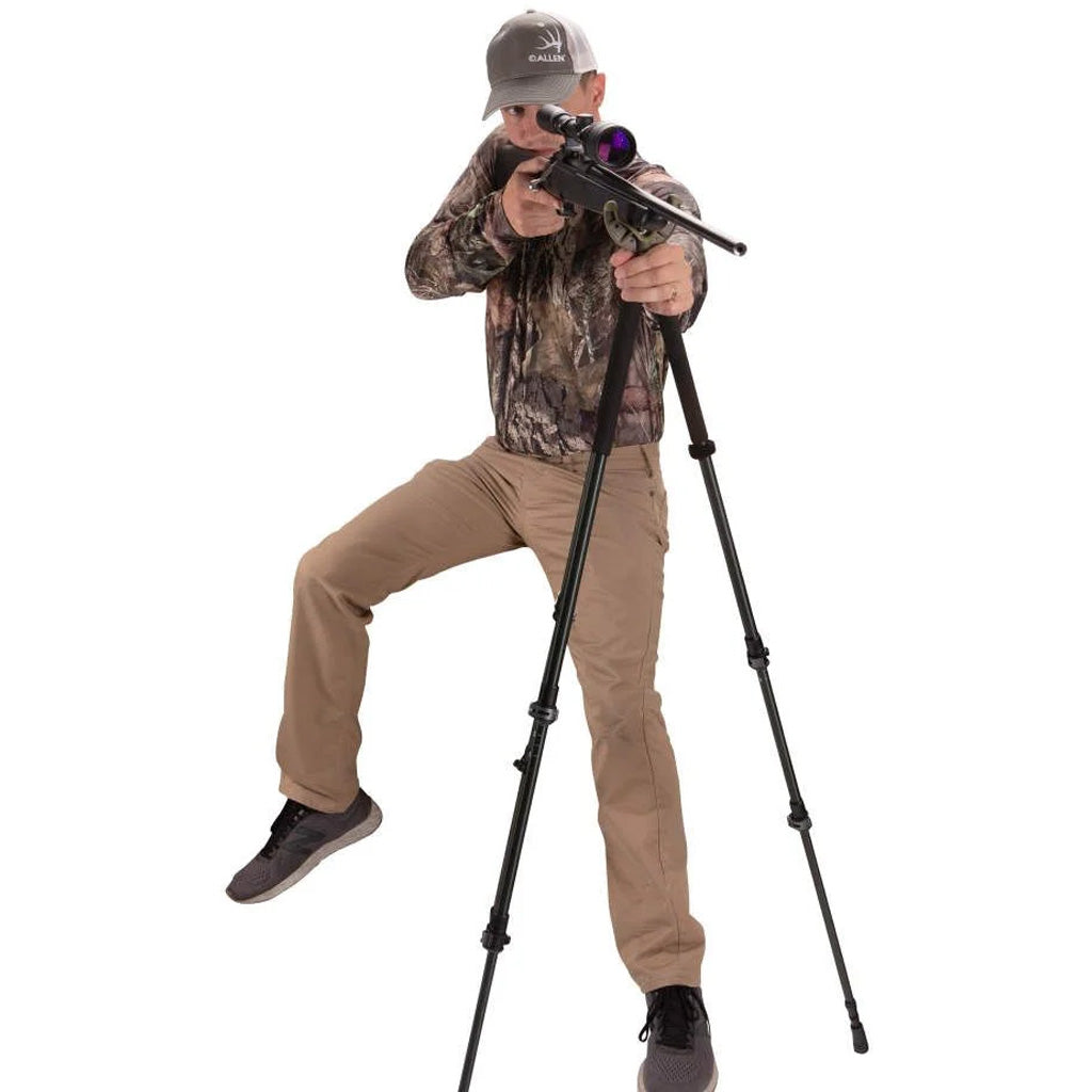 Allen Axial Shooting Stick Tri/Bi/Monopod 61" * Versatile Tripod, Bipod, and Monopod for Hunting and Shooting Support