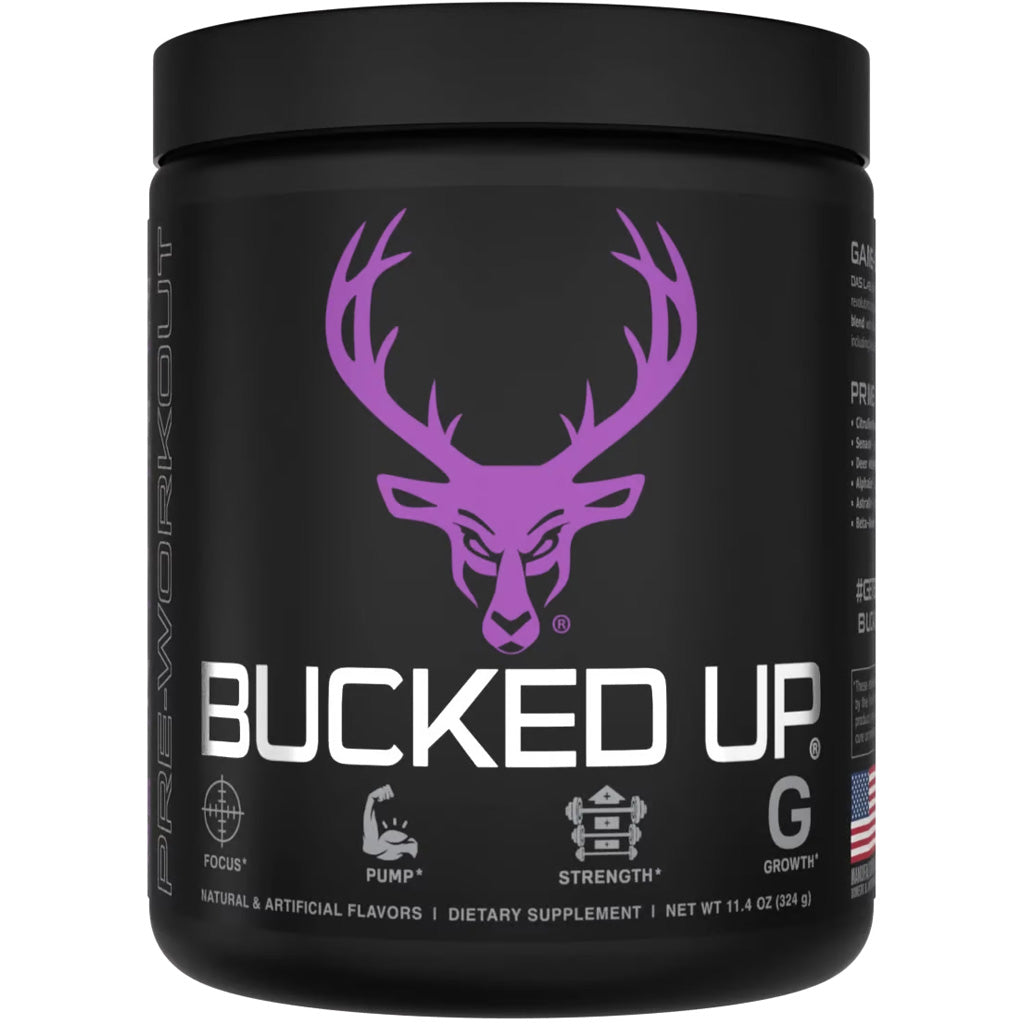 Bucked Up Pre-Workout Grape Gainz - 30 Serving Tub