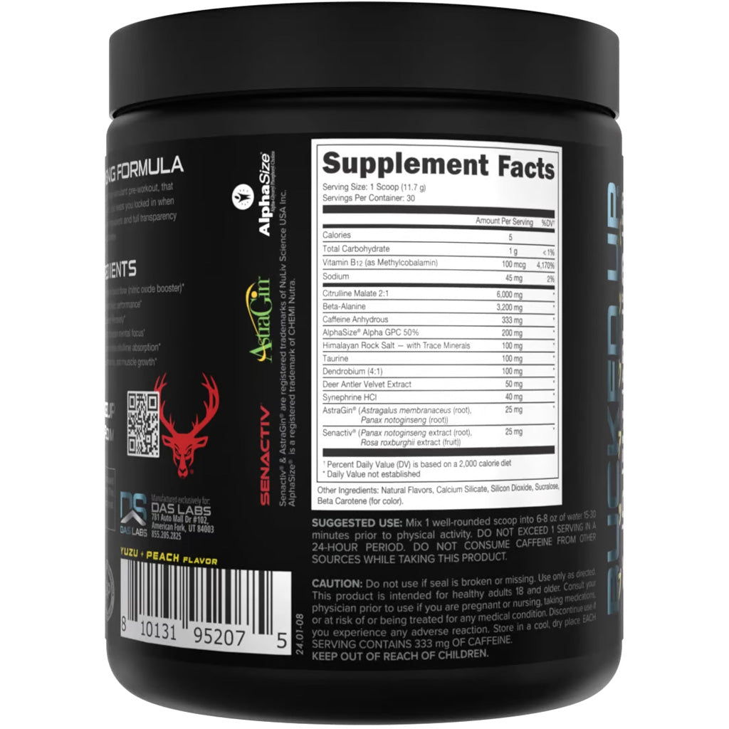 Bucked Up Woke AF Pre-Workout Anime Yuza/Peach - 30 Servings by Bucked Up