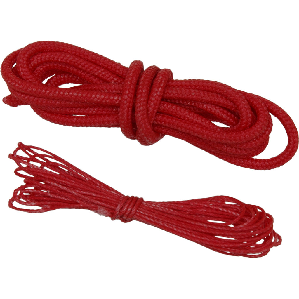October Mountain Loop & Serving String Repair Kit Red 3ft & 6ft