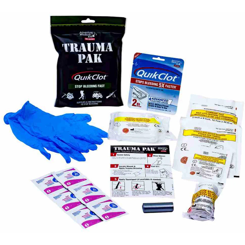 Adventure Medical Trauma Pak First Aid Kit with QuikClot for Emergency Preparedness