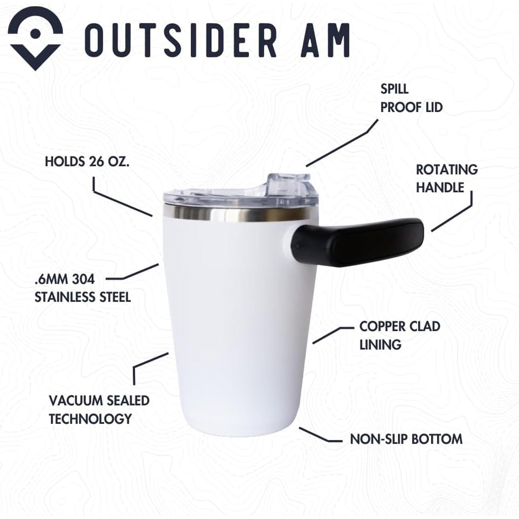 Outsider The AM Travel Mug Black