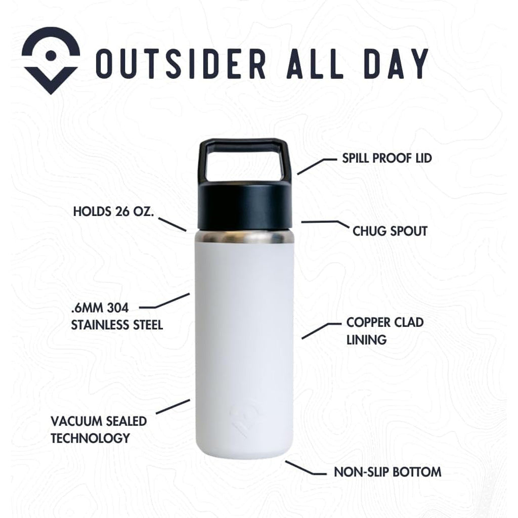 Outsider The All Day Water Bottle Navy