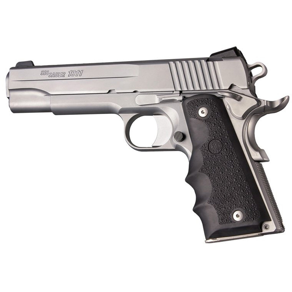 Hogue Rubber Grip w/Finger Grooves 1911 Gov&
