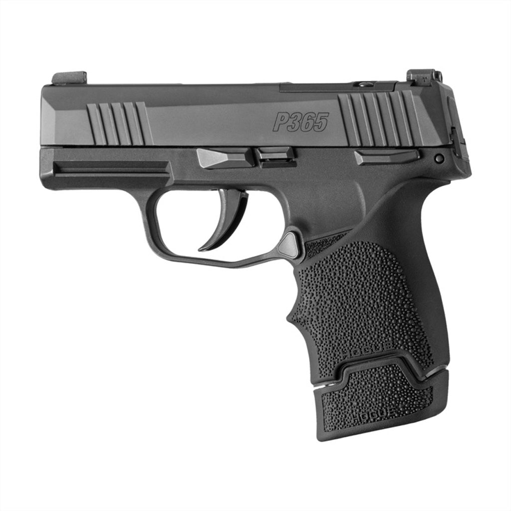 Hogue Overmolded Rubber Grip Extension Base Pad Sig Sauer P365 12RD Mag Black