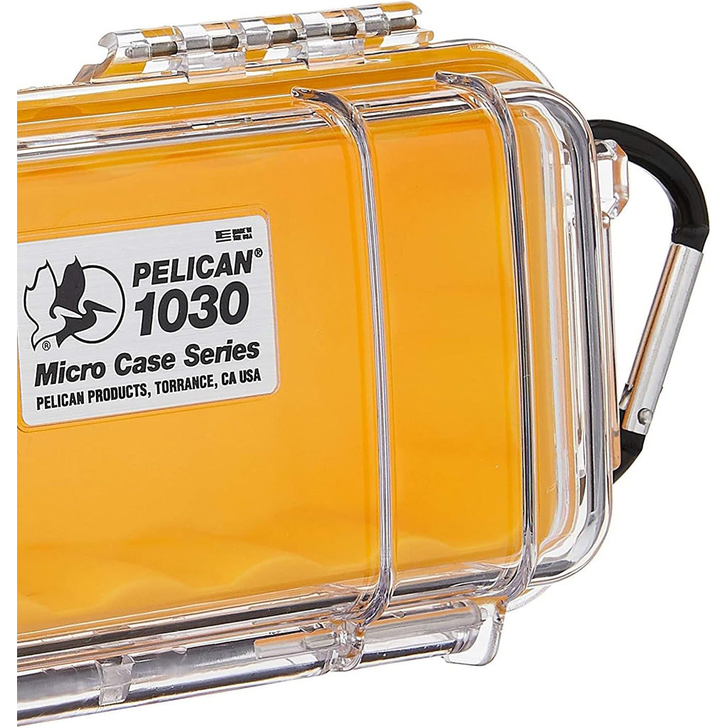 Pelican Waterproof 1030 Micro Case Yellow/Clear
