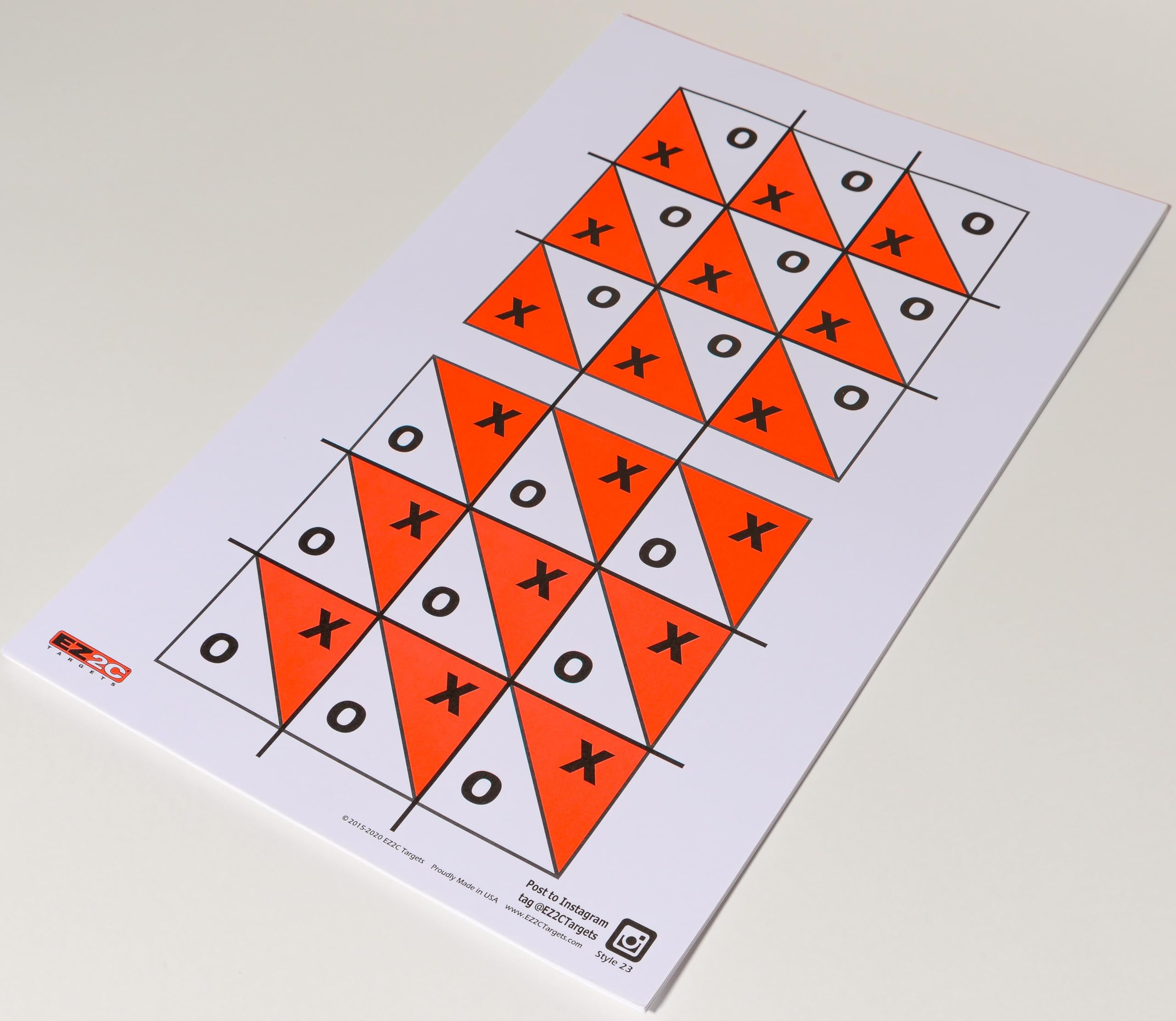EZ2C Four Fun Game Styles: Paper Targets Shooting Range 11"x17" USA MADE