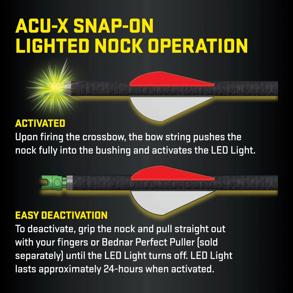 TenPoint ACU-X Lighted Carbon Arrows 20 in. ACU-X Lighted Nock 3 pk.
