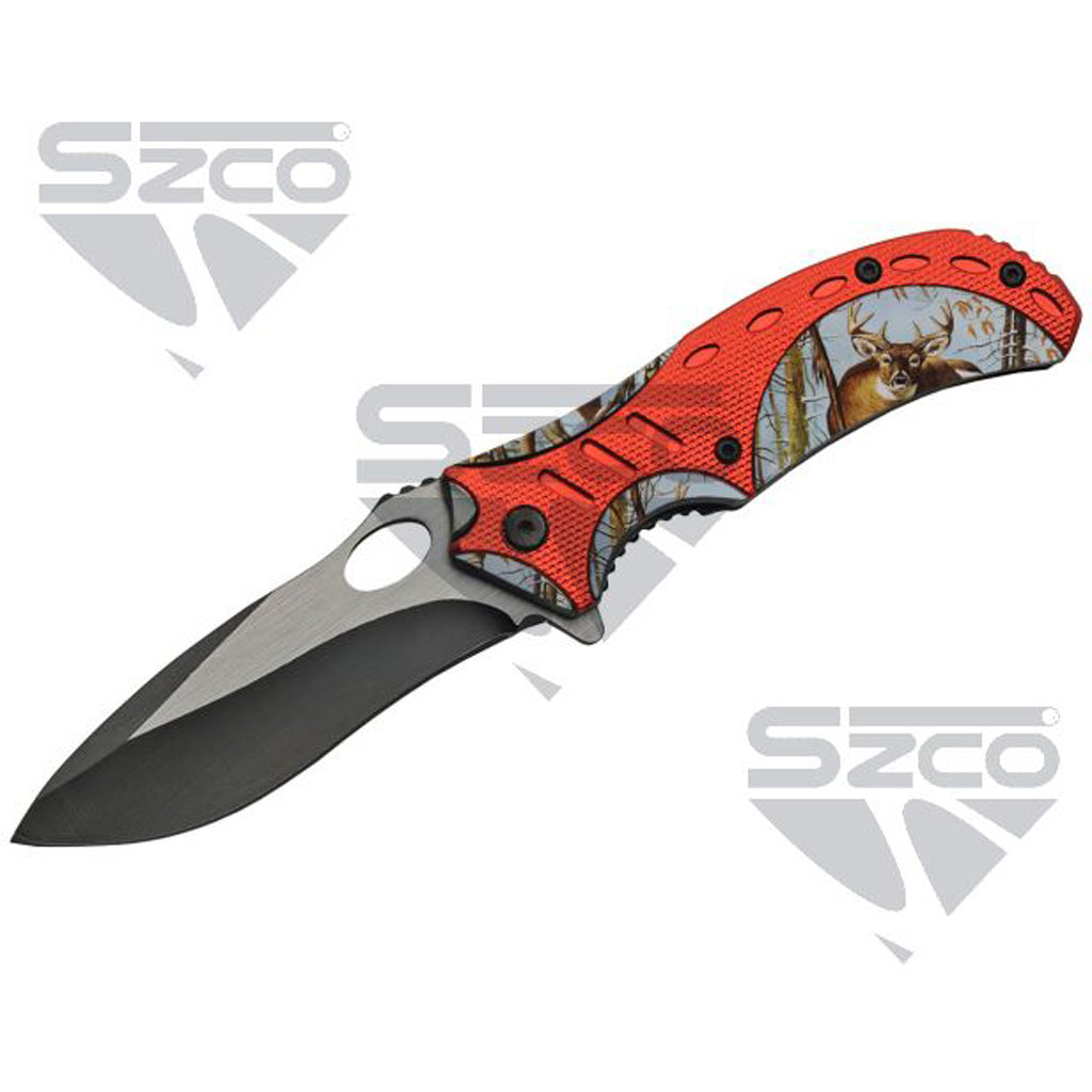 SZCO Deer Liner Lock Knife 4.5 in.