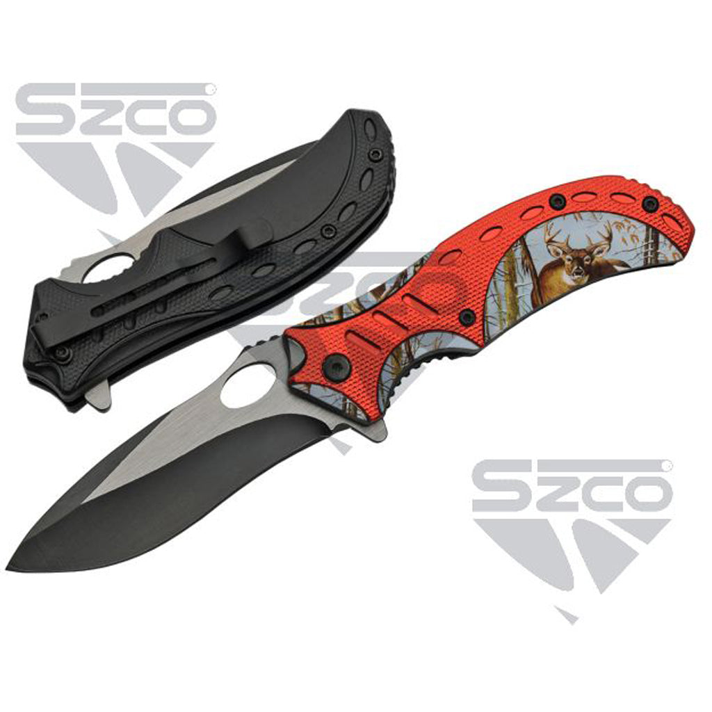 SZCO Deer Liner Lock Knife 4.5 in.