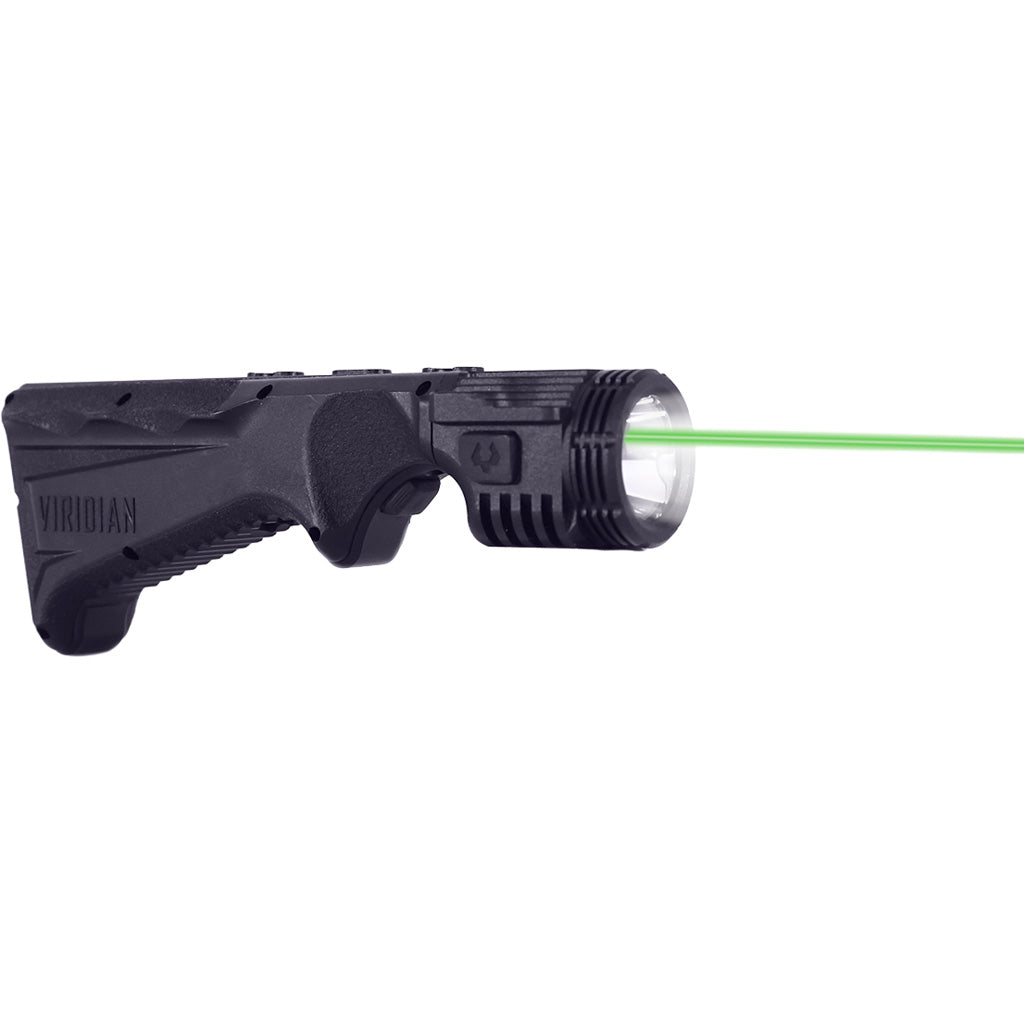 Viridian 4LUX 2K Duo Angled Foregrip w/ Tactical 1850 Lumen Light w/ Green Laser Black