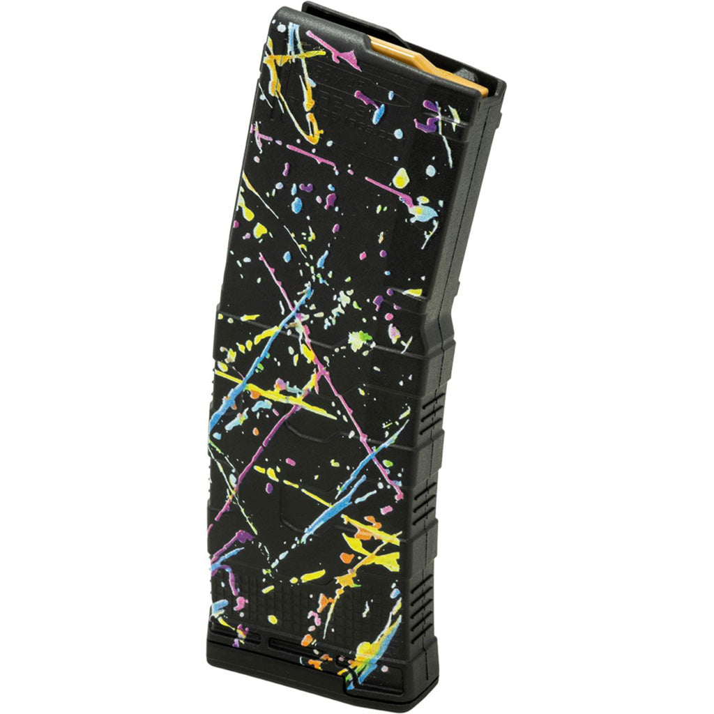 Amend2 AR-15 Mod 3 Magazine 5.56/223 Black Neon Splatter 30 rd.
