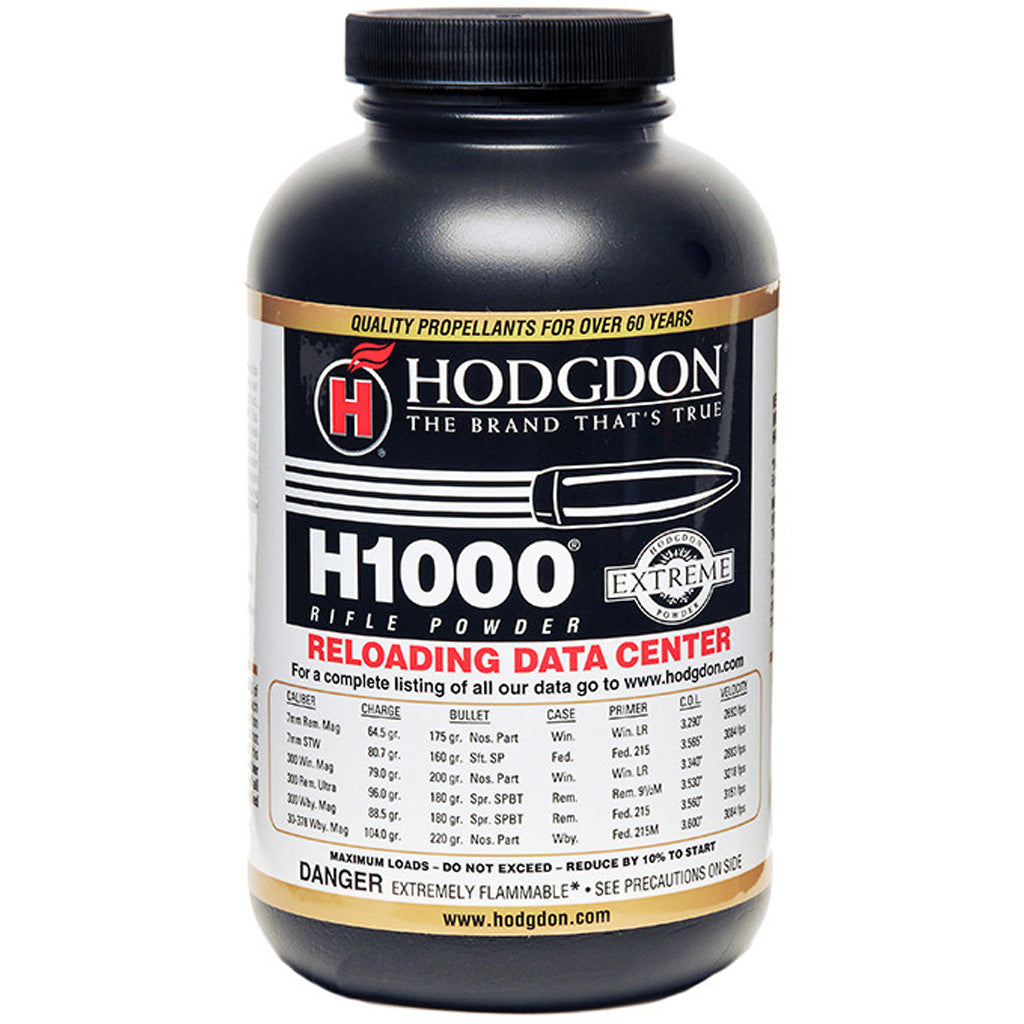 Hodgdon H1000 Powder 1 lb. Extreme Rifle HAZMAT
