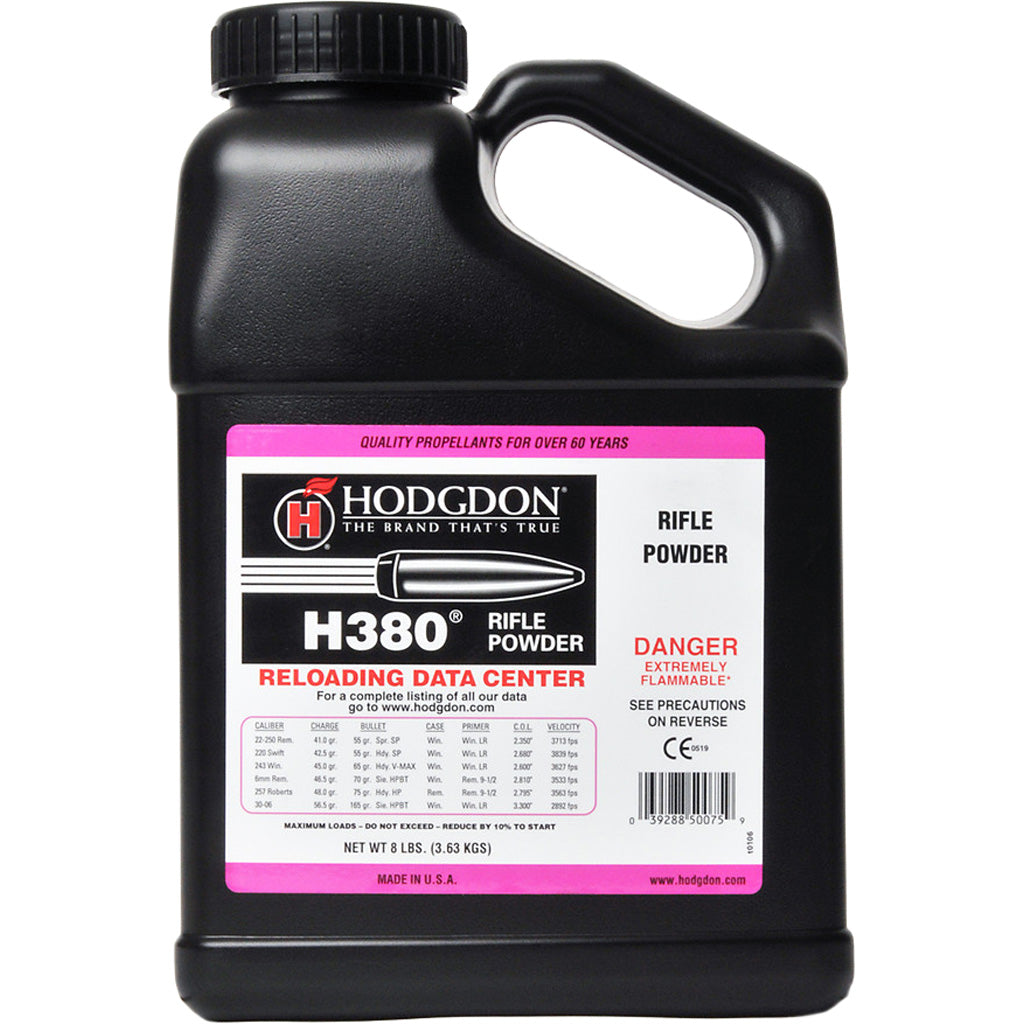 Hodgdon H380 Powder 8 lb. Rifle HAZMAT