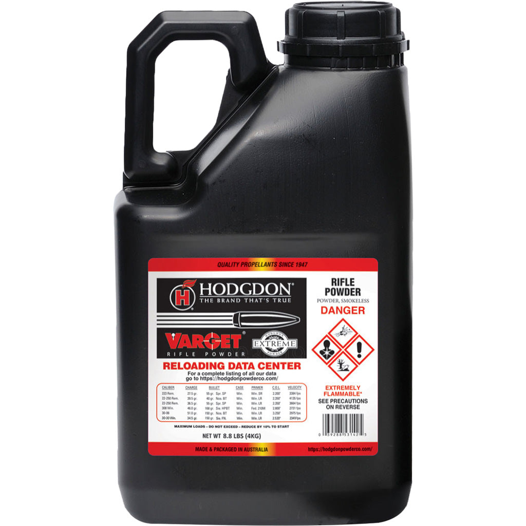 Hodgdon Varget Powder 8 lb. Extreme Rifle