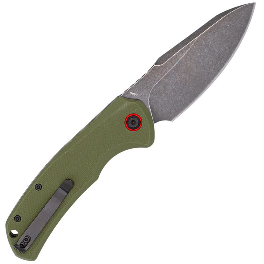 CobraTec Vanguard Auto Folding Knife Auto Folding Blade OD Green