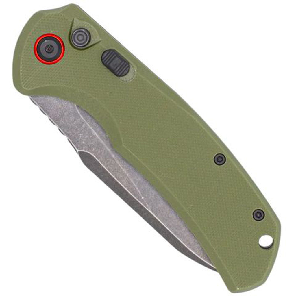 CobraTec Vanguard Auto Folding Knife Auto Folding Blade OD Green