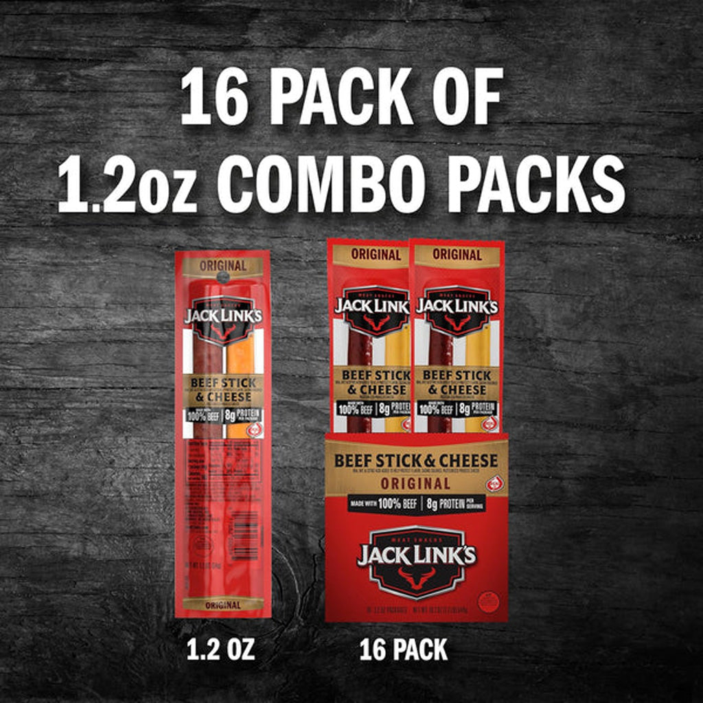 Jack Links Beef & Cheese Sticks 192ct (16 per case/12 cases)