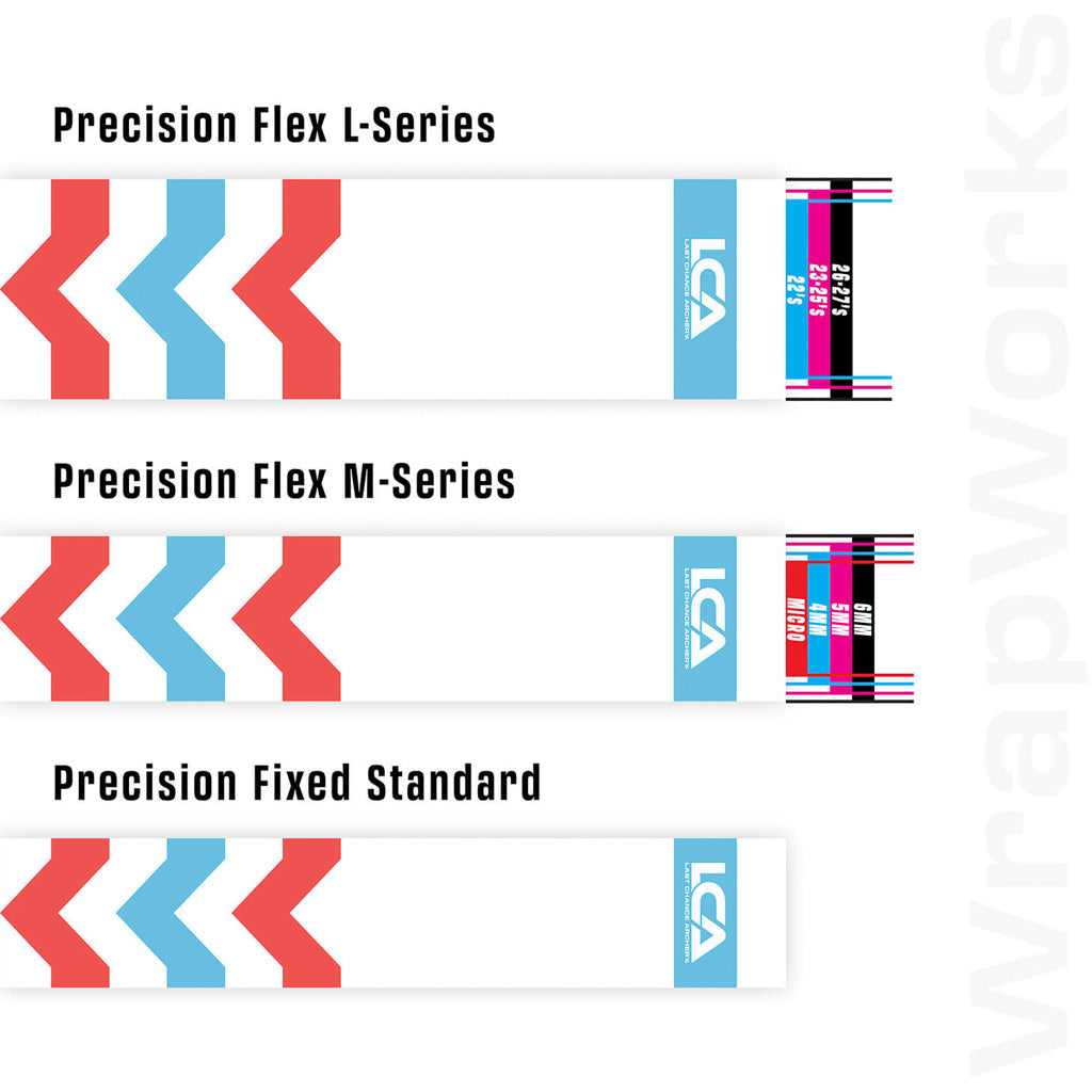 Last Chance WrapWorks Velocity Chevron Salmon/Blue Precision Flex L-Series