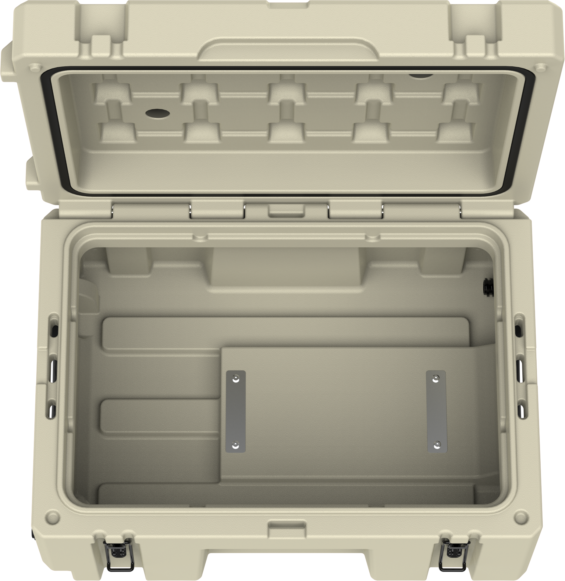 Cubix 76L Rolling Cargo Case — Wheeled Rotomolded Gear, Tool & Storage Box