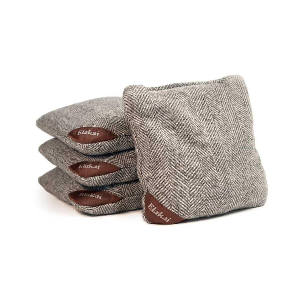 6-in Herringbone Cornhole Bags | Premium All-Weather Collection