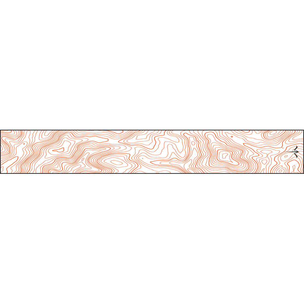 White Water Archery Thin Line Topo Wraps Flo Red 5 in. x 1.125 in. 15 pk.