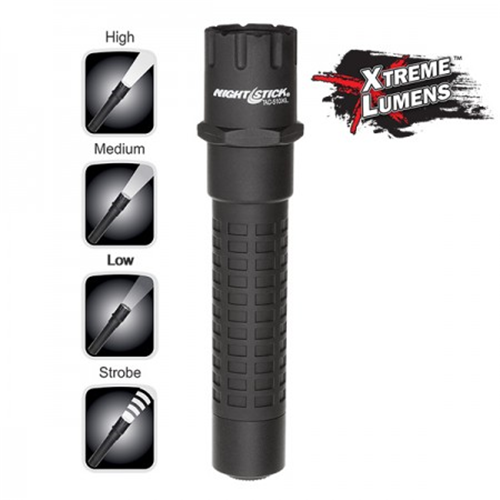 Xtreme Lumens Polymer Multi-Function Rechargeable Tactical Flashlight with AC/DC Power Supply