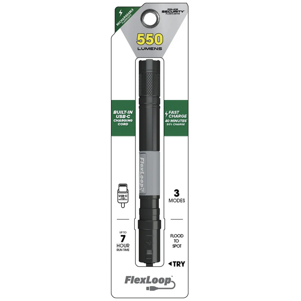Police Security FlexLoop R Flashlight 550 Lumens