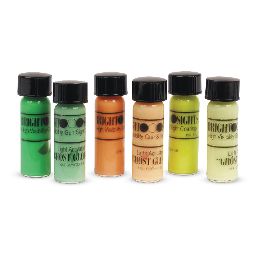 GLO-BRITE Hi-Visibility Paint Kit - Day-Brite (3 Colors) + Ghost Glow (3 Colors)