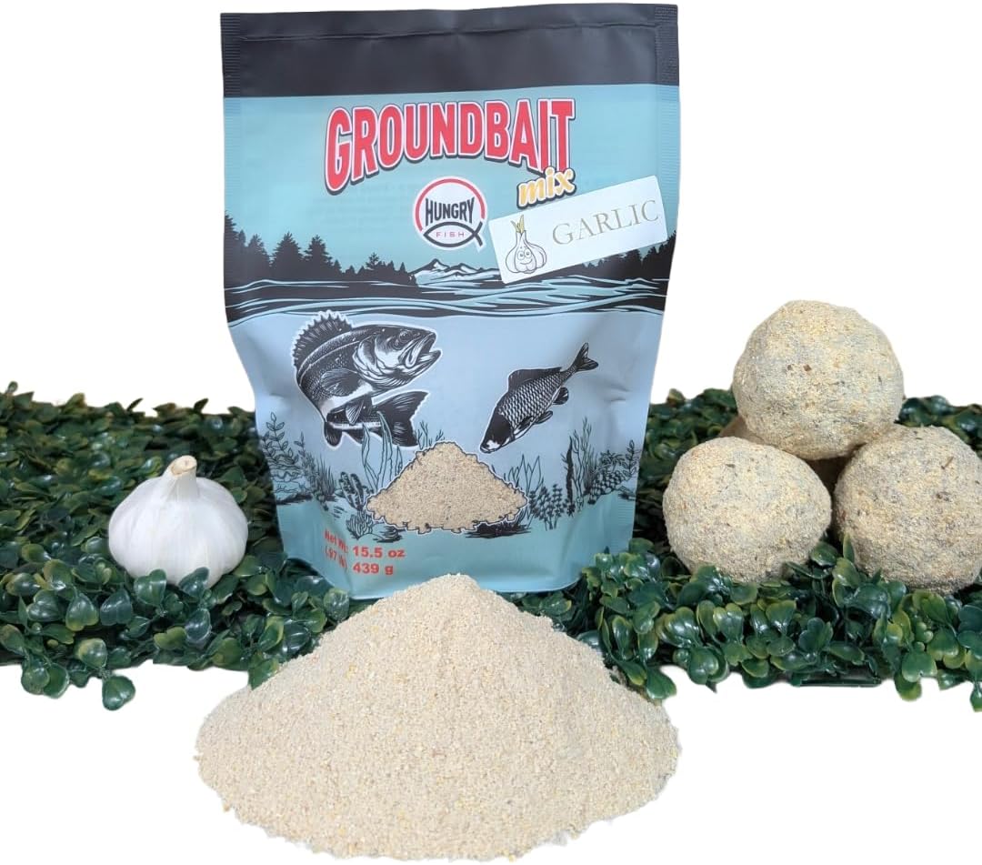 HungryFish GroundBait Mix - (Garlic) 15.5oz